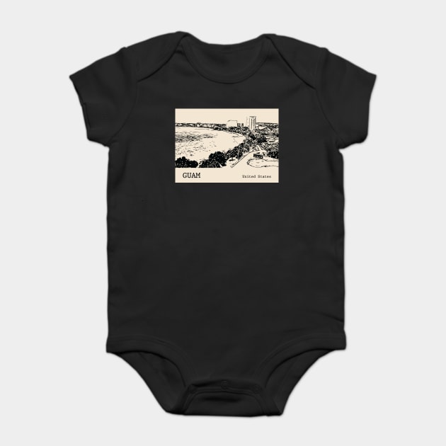Guam Baby Bodysuit by Lakeric